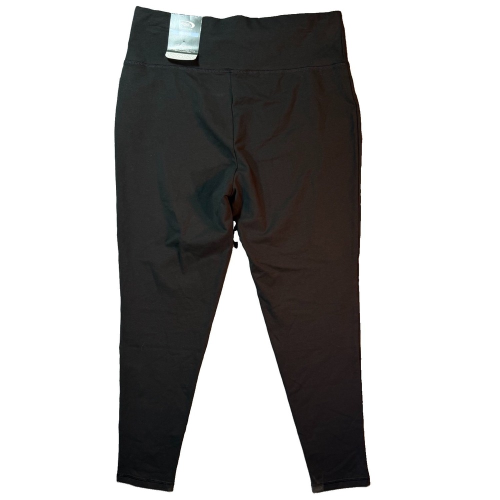MTA Sport Women's Black Active Capri Leggings High Rise Stretch Size Large NWT!